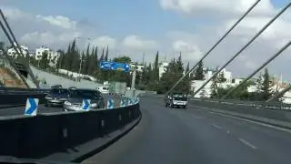 Amman-Jordan ..Abdoons Tunnels and bridgeجسر عبدون.عمان.الاردن.HD