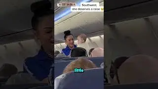this flight attendant helped a mom when her baby started crying during his first plane ride
