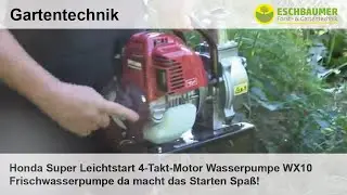 Honda Super Leichtstart 4-Takt-Motor Wasserpumpe WX10 Frischwasserpumpe da macht das Starten Spaß!