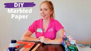 At home: Making Marble Paper