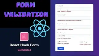 Form validation using react-hook-form and Yup