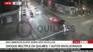 📢  UN POLIC&Iacute;A DE LA CIUDAD FUE QUIEN OCASION&Oacute; EL CHOQUE M&Uacute;LTIPLE EN QUILMES