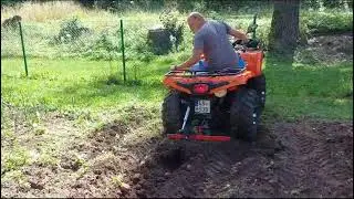 CFMOTO 520s vyorávání brambor čtyřkolkou