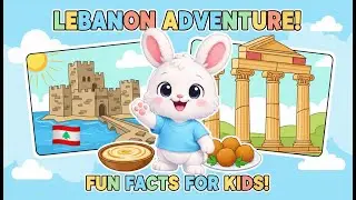 Bunny Visits Lebanon 🇱🇧 | Kids Travel Song