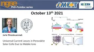 Jarla Thiesbrummel Universal Current Losses in Perovskite Solar Cells Due to Mobile Ions