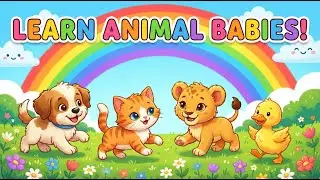 Learn Animal Babies&rsquo; Names for Kids! 🐶🐱🐰 | Cute Baby Animals & Fun Preschool Learning&rdquo;