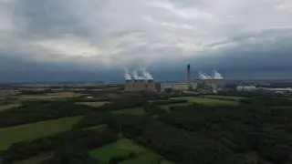 Drax Power Station from Brown Cow Road Barlow (altitude 120M)