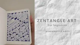 Zentangle art for beginners @dreamstyle #zentangleart #drawing #patterndrawing #art 