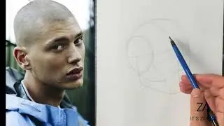 رسم بورتريه – دراسة الإضاءة وبنية الوجه من زاوية 3/4 | Pose Reference loomis method