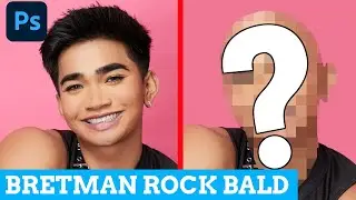 BRETMAN ROCK BUT I PHOTOSHOP HIM BALD | WeeklyTekk @Bretman Rock
