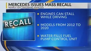 Mercedes recalls nearly 324K vehicles due to engine stalling