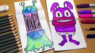 ART LESSON - MONSTER SURPISE!