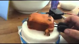 Morse code key cake