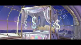 💲 A slow pan over a silk-covered bed with dollar signs ($) rising - Link in bio! #adobestock
