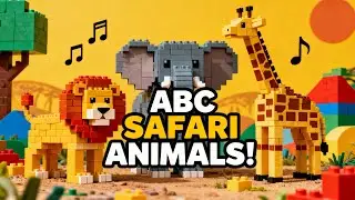 ABC LEGO Safari Animals Song | Learn ABCs with DodoVerse | Fun Building Block Alphabet Adventure