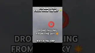 DJI DRONE FALLS FROM SKY 😳 #dji #shortsfeed #viralshorts #youtubeshorts #foryou #shorts #viralreels