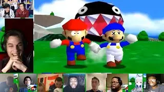 super mario 64 bloopers: Who let the chomp out? [REACTION MASH-UP]#2750