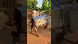 The Robot Cow That Refuses to Stop 😂🐄🤖 #RobotCow #VillageFunny #MechLife