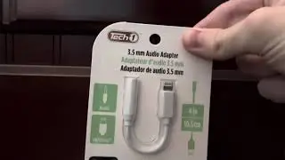 Tech1 3.5mm audio adapter to lightning cable review - Audio adapter that I got from the dollar store