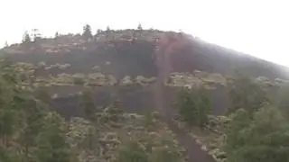 Brett climbs Million dollar hill, Cinders, Flagstaff AZ