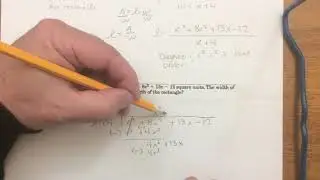 5 3 A Polynomial divided by Binomial Word Problem
