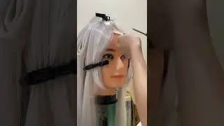 Making the wigs for Pubg Dragon Emperor and Empress skin  #cosplay #wigs #pubgmobile