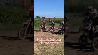 First time racing the new GasGas mc50 and holeshot Harley was back. #racegas