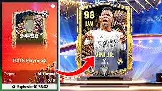 98 TOTS Packed! La Liga TOTS Pack Opening in FC Mobile!