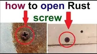 how to open rust screws from washing machine freeze refrigerator microwave all tricks and tips