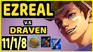 DEFTLY (EZREAL) vs DRAVEN - QUADRAKILL 11/1/8 KDA BOTTOM ADC CHALLENGER GAMEPLAY - NA