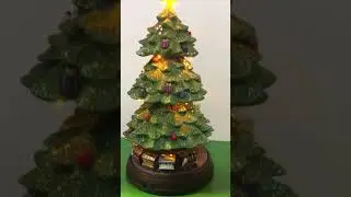 Animated Musical Lighted Rotating Christmas Tree Video