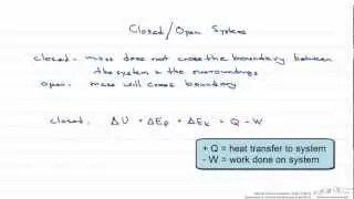 Open and Closed Systems