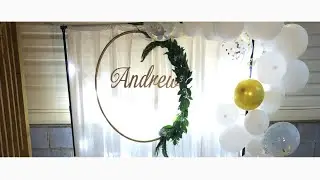 DIY HULA HOOP WREATH | PARTY BACKDROP