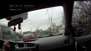Снимаю шляпу или благодарный пешеход., смотреть с 46 сек