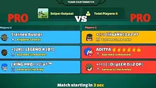 MINI MILITIA - Sniper outpost TDM 3vs3 gameplay