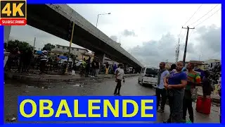 🇳🇬OBALENDE-LAGOS - NIGERIA-AFRICA LARGEST CITY- 4K WALK
