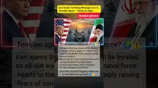 #Iran #USArmada #MiddleEastTension #WorldNews #ConflictWatch #BreakingNews