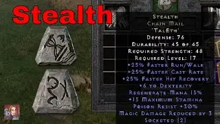 Diablo II Resurrected Rune Words - Stealth (Tal Eth)