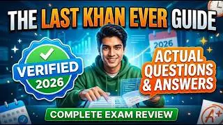 Last Khan Ever Guide With Actual Questions And Answers Verif video