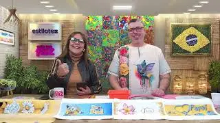 Live Estilotex  - Pintura em tecido Rosa vermelha Marco Bittencourt