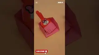 Paper broom and dustpan/ Kagittan k&uuml;rek ve fır&ccedil;a yapımı. #origami #kuromi #pompom #pompurin #melody