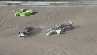 Supercar Challenge Zandvoort - Porsches Crash Scheivlak 2009