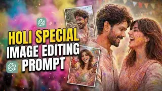 Instagram Viral Holi AI Photo Editing 2026 🔥 The Only Prompt You Need (For Girls & Boys) Tutorial