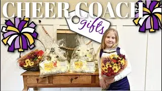 MAKING GIFT BASKETS FOR DAUGHTERS CHEERLEADING COACHES | GIFT BASKET IDEAS | DIY GIFT BASKETS