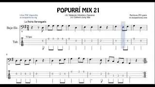 21 of 30 Popurri Mix Tab for Electric Bass Mercado Persa Arroz con Leche