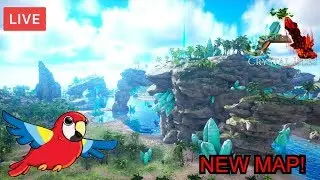 *NEW MAP* Ark Crystal Isles - Exploring the new map!