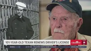 101-year-old Texan renews drivers license