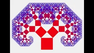 Arbre de Pythagore / Pythagoras tree fractal | Python Tkinter