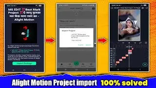 Alight Motion Project import 100% solved