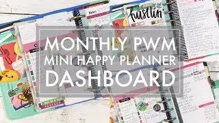 Mini Happy Planner Monthly Planning // DIY Dashboard using Currently Pages